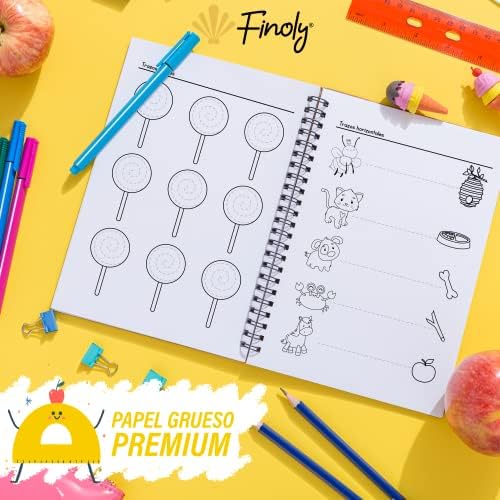 Finoly Mi Primer Libro Grafomotricidad - Niños de 3 a 6 años - Cuaderno Trazos y Preescritura - Aprender Actividades y Ejercicios Líneas Formas Números Laberintos Dibujos - Educación Infantil 4 1711531559 243 Finoly Mi Primer Libro Grafomotricidad Ninos de 3 a