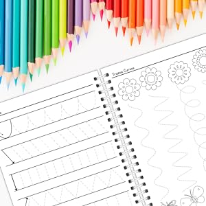 Finoly Mi Primer Libro Grafomotricidad - Niños de 3 a 6 años - Cuaderno Trazos y Preescritura - Aprender Actividades y Ejercicios Líneas Formas Números Laberintos Dibujos - Educación Infantil 12 libro