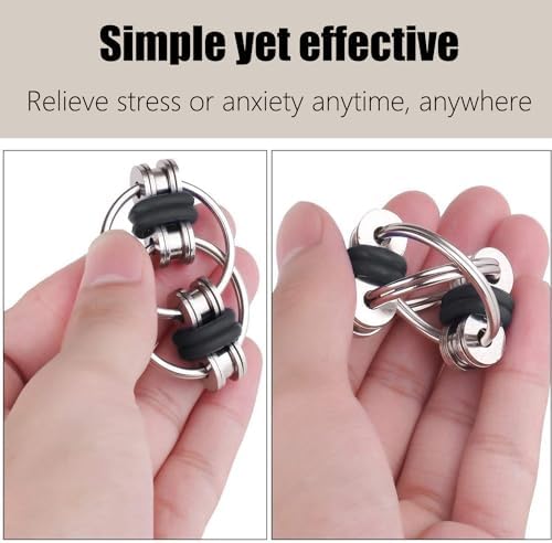 5 Piezas de Cadena Flippy, De Juguete Bike Chain,Flippy Chain Fidget, Cadena de Almohadilla Antiestrés, Juguetes de Cadena de Dedo, para Niños Adultos Alivio del Estrés y La Ansiedad 2 1711562090 845 5 Piezas de Cadena Flippy De Juguete Bike ChainFlippy Chain