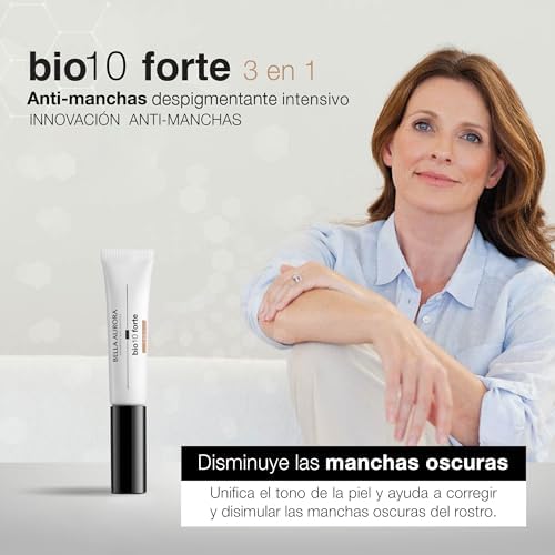 BELLA AURORA - Bio10 Forte 3 en 1, 10 ml, Camufla las Manchas Piel con Color, Despigmenta y Protege, Elimina Manchas Oscuras, Difumina Manchas e Imperfecciones, Protección SPF 50+ 1 1711592182 460 BELLA AURORA Bio10 Forte 3 en 1 10 ml