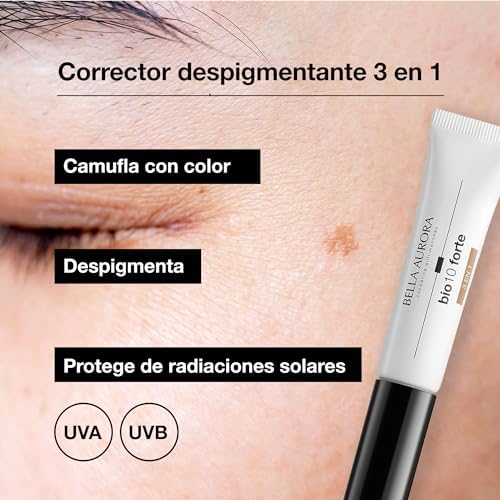 BELLA AURORA - Bio10 Forte 3 en 1, 10 ml, Camufla las Manchas Piel con Color, Despigmenta y Protege, Elimina Manchas Oscuras, Difumina Manchas e Imperfecciones, Protección SPF 50+ 2 1711592182 469 BELLA AURORA Bio10 Forte 3 en 1 10 ml