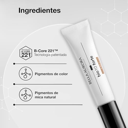 BELLA AURORA - Bio10 Forte 3 en 1, 10 ml, Camufla las Manchas Piel con Color, Despigmenta y Protege, Elimina Manchas Oscuras, Difumina Manchas e Imperfecciones, Protección SPF 50+ 4 1711592183 544 BELLA AURORA Bio10 Forte 3 en 1 10 ml