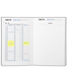 HAZLO REAL. Agenda sin fecha, trimestral, A5: Mod. Emprendedor (Blanco) - Planificador trimestral, mensual, semanal y diario para máxima productividad. Objetivos OKR y control de hábitos. 8 trimestre a la vista, vista trimestral