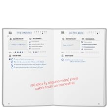 HAZLO REAL. Agenda sin fecha, trimestral, A5: Mod. Emprendedor (Blanco) - Planificador trimestral, mensual, semanal y diario para máxima productividad. Objetivos OKR y control de hábitos. 20 dia a la vista, registro diario