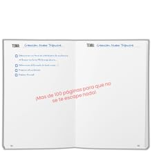 HAZLO REAL. Agenda sin fecha, trimestral, A5: Mod. Emprendedor (Blanco) - Planificador trimestral, mensual, semanal y diario para máxima productividad. Objetivos OKR y control de hábitos. 22 colecciones, hojas de notas, apuntes