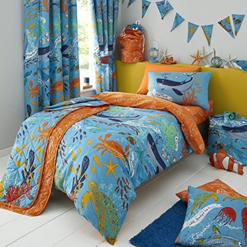 Happy Linen Company Manta con peso lavable para niños Ocean Friends Sealife azul de 7 libras, 90 x 120 cm, manta con peso y calma la gravedad, para terapia de ansiedad 4 1711783812 80 Happy Linen Company Manta con peso lavable para ninos Ocean