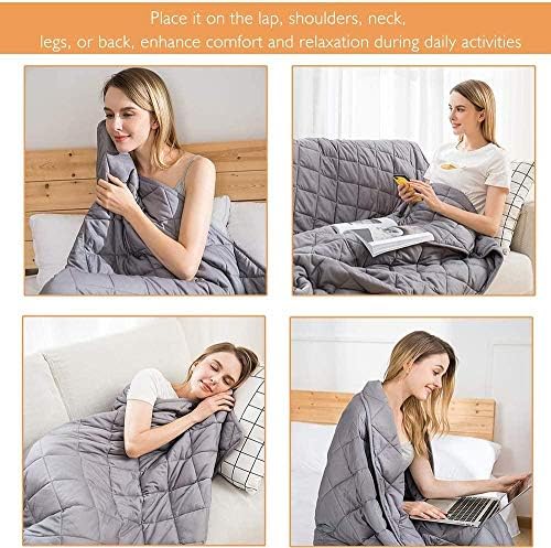 1711806951 805 Manta Terapia con Funda23kg Weighed Blanket para Peso Corporal 18 32kg