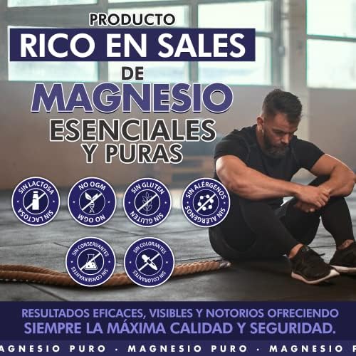 Magnesio Esencial | Oxido de Magnesio Puro | Disminuye el cansancio y la fatiga | Fortalece el sistema muscular y óseo | Magnesio 100% natural y Bioasimilado | Dosis eficaz | 60 comprimidos 2 1711867145 558 Magnesio Esencial Oxido de Magnesio Puro Disminuye el