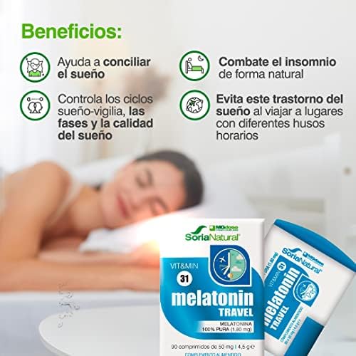 1711885231 525 Soria Natural Melatonina 18mg 100 Pura Sueno Melatonina para