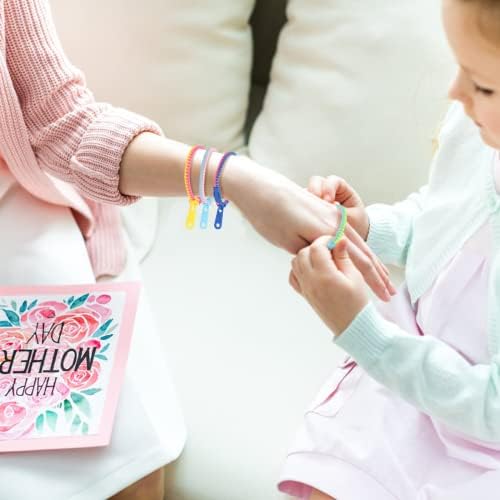 LANMOK Pulsera con Cremallera ansiedad de Amistad 28 Unidades de Pulseras Coloridas ansiedad Juguete sensorial niños de Navidad para aliviar el estrés y premios para Fiestas de Navidad 1 1712017738 782 LANMOK Pulsera con Cremallera ansiedad de Amistad 28 Unidades de