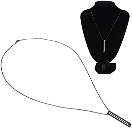 Leftwei Collar Consciente para Aliviar el Estrés, Collar de Respiración, Joyería Espiritual, Dispositivo de Ejercicio de Respiración, Collar de Silbato de Ansiedad para la Práctica (Negro) 1 1712052661 342 Leftwei Collar Consciente para Aliviar el Estres Collar de Respiracion