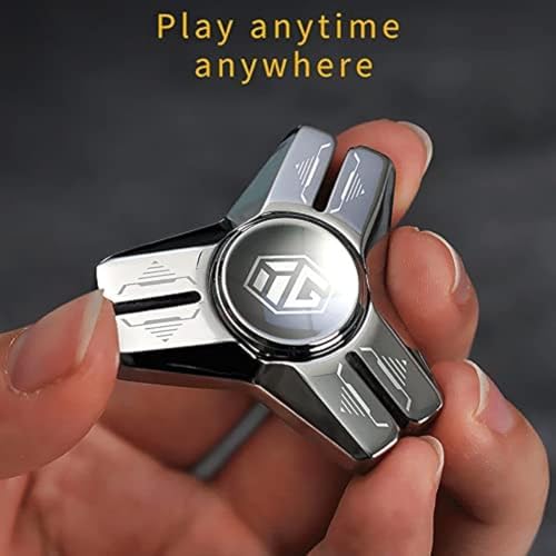 FLADO Fidgets Juguete Metal Mano Spinner EDC Reductor, Anti-Ansiedad Fidget Spinner Sensorial Estrés Alivio TDAH, Favores de Fiesta para Niños/Adultos Regalo de San Valentín (Negro) 1 1712222824 919 FLADO Fidgets Juguete Metal Mano Spinner EDC Reductor Anti Ansiedad Fidget