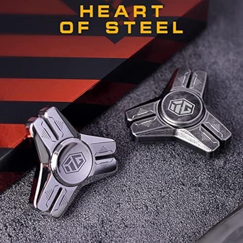 FLADO Fidgets Juguete Metal Mano Spinner EDC Reductor, Anti-Ansiedad Fidget Spinner Sensorial Estrés Alivio TDAH, Favores de Fiesta para Niños/Adultos Regalo de San Valentín (Negro) 6 1712222826 886 FLADO Fidgets Juguete Metal Mano Spinner EDC Reductor Anti Ansiedad Fidget