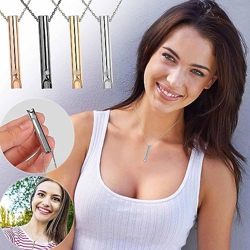 4 Collares de respiración para Dejar de Fumar, Collar de respiración Consciente de Acero Inoxidable, Collar de respiración para la ansiedad, Collar antitabaco de armonía Tranquila 5 1712257885 229 4 Collares de respiracion para Dejar de Fumar Collar de