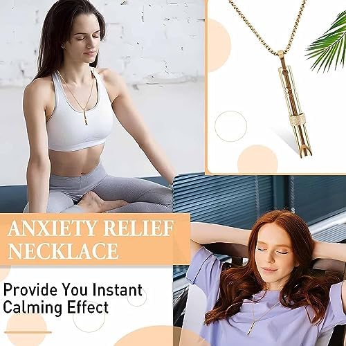 4 Collares de respiración para Dejar de Fumar, Collar de respiración Consciente de Acero Inoxidable, Collar de respiración para la ansiedad, Collar antitabaco de armonía Tranquila 6 1712257886 938 4 Collares de respiracion para Dejar de Fumar Collar de