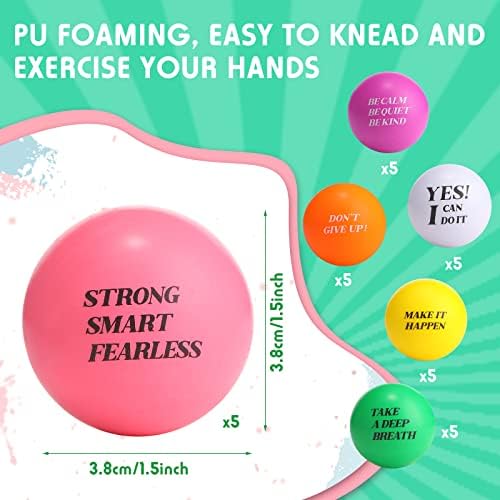 Kasyat 30 Piezas de Bolas de Estrés Motivacionales Bolas de Espuma de Colores Bola de Alivio de Estrés Inspiradora Paquete de Bola de Estrés con Citas Bola Pequeña de Ansiedad para Motivar Alentar 2 1712307251 137 Kasyat 30 Piezas de Bolas de Estres Motivacionales Bolas de