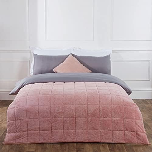 Brentfords Manta con Peso de Forro Polar súper Suave con microcuentas de Vidrio para Adultos para el insomnio, la ansiedad y el estrés, Rosa Rubor, 125 x 180 cm - 6 kg 1 1712318688 617 Brentfords Manta con Peso de Forro Polar super Suave con