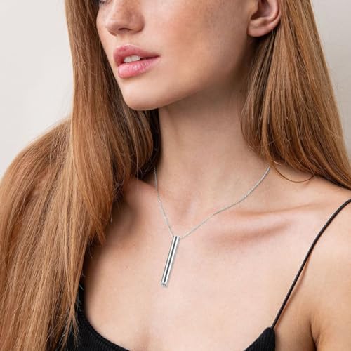 REQAG Collar de respiración 2 Piezas, Collar de Acero Inoxidable Duradero para aliviar la ansiedad, Ejercicios de respiración, meditación, Dejar de Fumar, Regalo para Mujeres y Hombres 5 1712403888 491 REQAG Collar de respiracion 2 Piezas Collar de Acero