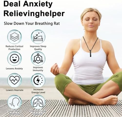 1712425064 244 Omlalayi 2 Piezas Collar de RespiracionDispositivo Anti AnsiedadCollar de Silbato