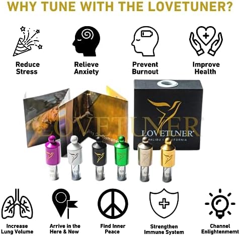 LOVETUNER Collar de afinación de meditación 528 hz Frecuencia del amor | Dispositivo de atención plena para aliviar la ansiedad y el estrés (Cordón de algodón encerado bronce) 3 1712441252 665 LOVETUNER Collar de afinacion de meditacion 528 hz Frecuencia del