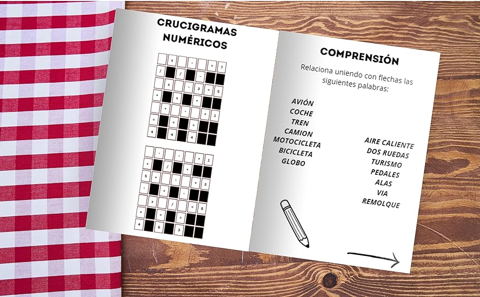 Libro de actividades, juegos de memoria y agilidad mental para personas mayores: Cuaderno de ejercicios y pasatiempos de estimulación cognitiva, ... PARA LA MEMORIA Y MEJORA COGNITIVA) 3 interior memoria gente mayor