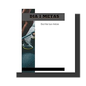 Dia 3 Te dejo una pagina en blanco a diario para que escribas tus metas y visualices todo lo quieras