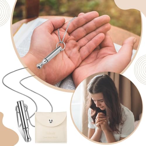 Fiada Collar de Respiración Consciente Collar de Ejercicios de Respiración Profunda de Acero Inoxidable con Bolsa Joyería Portátil para Aliviar Ansiedad Estrés Relajación Meditación 4 1712507025 283 Fiada Collar de Respiracion Consciente Collar de Ejercicios de Respiracion