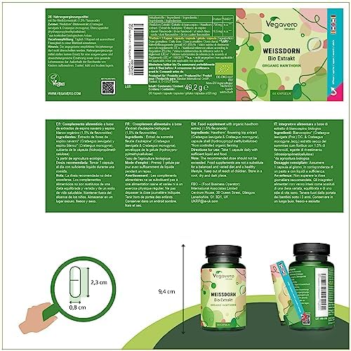 1712511443 566 Espino Blanco Organico Vegavero® 2800 mg Extracto estandarizado