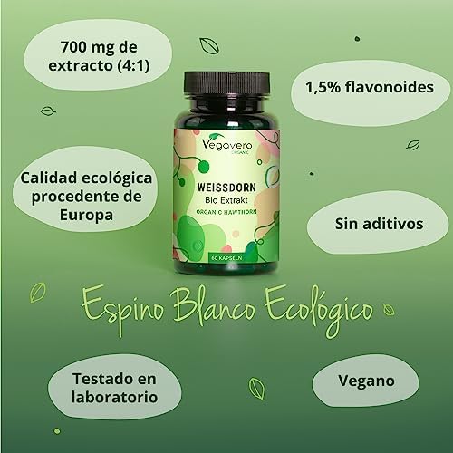 1712511444 899 Espino Blanco Organico Vegavero® 2800 mg Extracto estandarizado