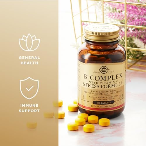 Solgar Vitamina B-complex Con Vitamina C Para La Producción De Energía Y Apoyo Al Sistema Inmunitario - Comprimidos, 100 tabletas, Vanilla 4 1712538179 822 Solgar Vitamina B complex Con Vitamina C Para La Produccion De