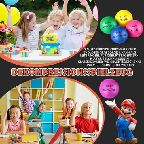 1712577811 971 Aoriher 12 Pelotas Antiestres de Espuma de Colores Brillantes Bolas