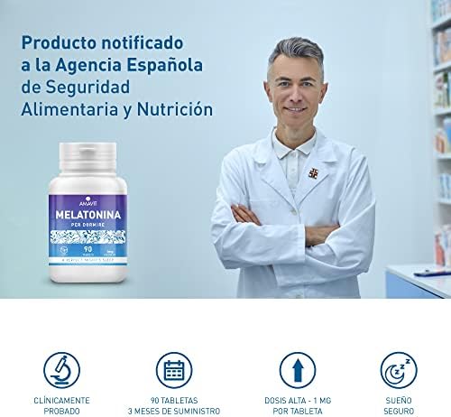 1712587005 691 Melatonina Pura Pastillas para Dormir Facil de Tragar Melatonina 1mg
