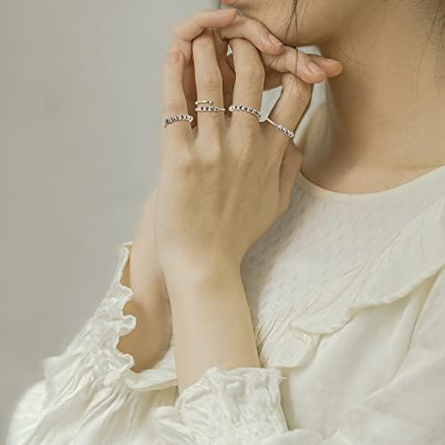 1712630877 654 4 Piezas Anillos de Ansiedad Anillos de Dedo Abiertos con