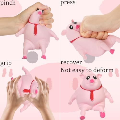 1712650507 840 Juguetes Antiestres Squeeze Squeeze Pig Toy Rosa Cerdo Antiestres Juguetes