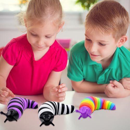 CBOSNF Fidget Slug Juguetes,3 Piezas Flexible Ansiedad Alivio Estrés Juguetes Sensoriales,Juguete Apretón Adecuado para Ocio,Entretenimiento,Alivio del Estrés 6 1712691261 424 CBOSNF Fidget Slug Juguetes3 Piezas Flexible Ansiedad Alivio Estres Juguetes