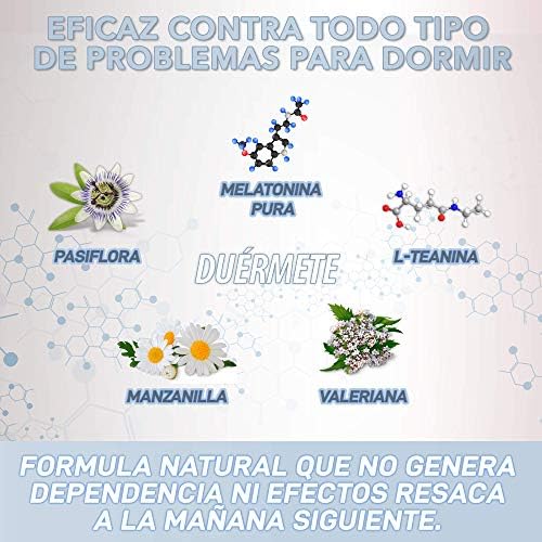 1712694906 466 Duermete Melatonina Pura con L Teanina Valeriana Pasiflora y Manzanilla