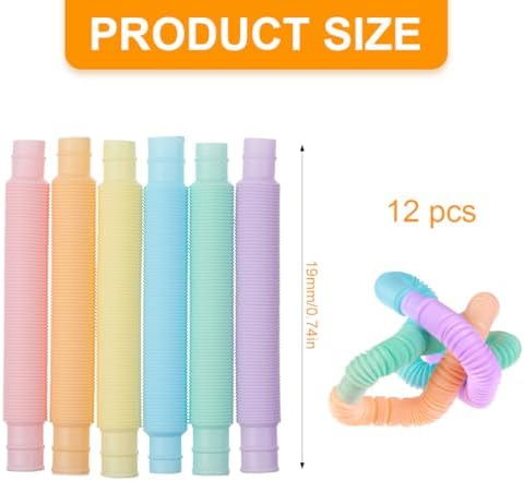 BCBF 12 Piezas Tubos Sensoriales Niños,Juguetes Sensoriales De Tubo Elástico,Juguetes Antiestrés De Colores, Juguetes para Aliviar El Estrés Y La Ansiedad Adecuado para Niños Y Adultos(6Color) 1 1712722067 350 BCBF 12 Piezas Tubos Sensoriales NinosJuguetes Sensoriales De Tubo ElasticoJuguetes