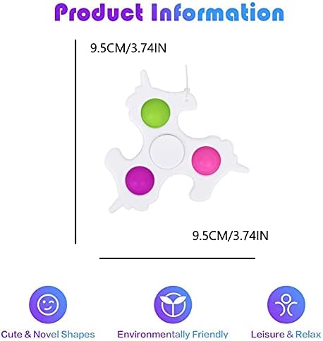 1712760803 977 unicornio Juguete Antiestres Sensorial de Explotar Burbujasmagico Spinning Juguetes sensorial