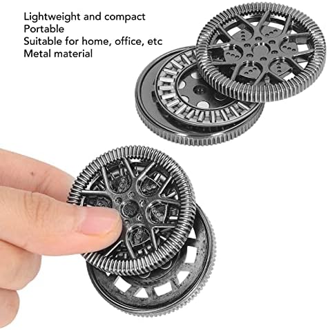 Haptic Fidget Slider Metal Magnetic, Mini Mano Deslizador Háptico Moneda para Adultos Estudiantes Adolescentes, Adhd Edc Ansiedad Alivio Estrés Descompresión, Juguetes Sensoriales (Negro plata) 1 1712772737 148 Haptic Fidget Slider Metal Magnetic Mini Mano Deslizador Haptico Moneda