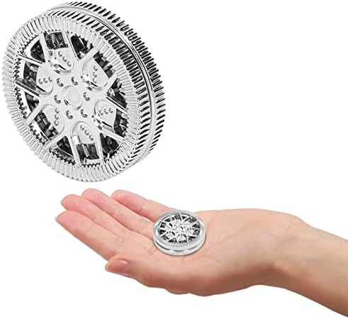 Deslizador De Monedas Para Aliviar El Estrés, Patrón De Cubo Hueco, Moneda Háptica Para TDAH, Juguete Magnético Portátil Para Aliviar La Ansiedad Y El Estrés, Juguete Deslizante Para Oficina(gris) 2 1712931711 575 Deslizador De Monedas Para Aliviar El Estres Patron De Cubo