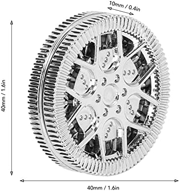 Deslizador De Monedas Para Aliviar El Estrés, Patrón De Cubo Hueco, Moneda Háptica Para TDAH, Juguete Magnético Portátil Para Aliviar La Ansiedad Y El Estrés, Juguete Deslizante Para Oficina(gris) 5 1712931712 326 Deslizador De Monedas Para Aliviar El Estres Patron De Cubo