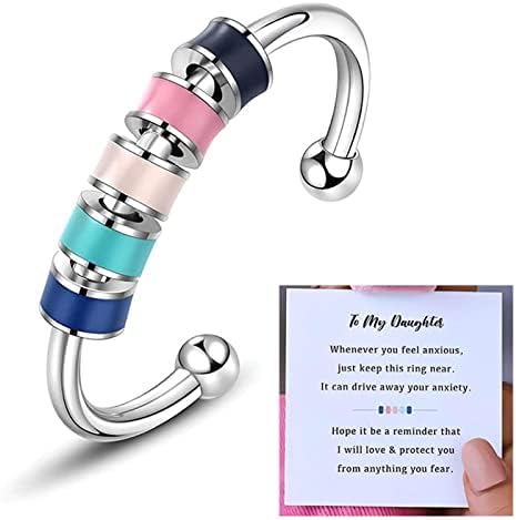 Anillos giratorios para mujeres con ansiedad, anillos para aliviar la ansiedad con cuentas de color, anillos giratorios esmaltados para aliviar los anillos abiertos con cuentas de color giratorias 3 1712958906 743 Anillos giratorios para mujeres con ansiedad anillos para aliviar la