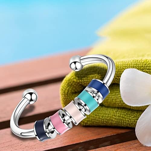 Anillos giratorios para mujeres con ansiedad, anillos para aliviar la ansiedad con cuentas de color, anillos giratorios esmaltados para aliviar los anillos abiertos con cuentas de color giratorias 8 1712958907 695 Anillos giratorios para mujeres con ansiedad anillos para aliviar la