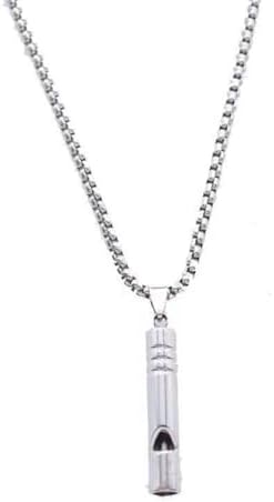 Collar Colgante hip-hop Mindfulness Breathing Collar para Mujeres Hombres Colgante Aliviar la ansiedad Estrés Ataque de pánico Herramienta de meditación Collar de la amistad Regalo de cumpleaños