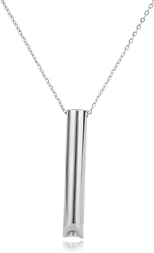 Collar Breathlace para dejar de fumar, collar antitabaco, ajuste de respiración, alivio de ansiedad, collar de acero inoxidable para respiración consciente para la ansiedad (plata) Collar Breathlace para dejar de fumar, collar antitabaco, ajuste de respiración, alivio de ansiedad, collar de acero inoxidable para respiración consciente para la ansiedad (plata)