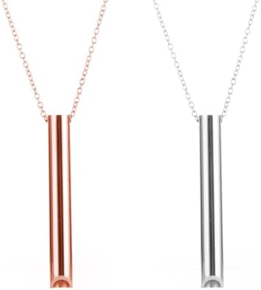 REQAG Collar de respiración 2 Piezas, Collar de Acero Inoxidable Duradero para aliviar la ansiedad, Ejercicios de respiración, meditación, Dejar de Fumar, Regalo para Mujeres y Hombres REQAG Collar de respiración 2 Piezas, Collar de Acero Inoxidable Duradero para aliviar la ansiedad, Ejercicios de respiración, meditación, Dejar de Fumar, Regalo para Mujeres y Hombres