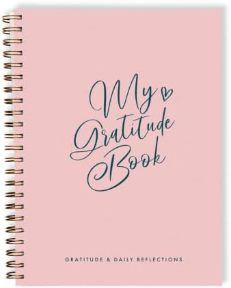Perfect Planner Company – Diario de gratitud – Para gratitud y reflexiones diarias – Diario de cuidado personal para mujeres y adolescentes – Reduce el estrés y el pensamiento excesivo – Tapa dura, 96