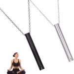 Ansiedad: a mí también me pasa: Una guía para jóvenes y adolescentes con estrategias fáciles y efectivas para enfrentarte a tus miedos (B de Blok) 11 2 Piezas Collares de Respiración,Acero Inoxidable Collares para Aliviar el Estrés,50 + 5cm Ajustable...