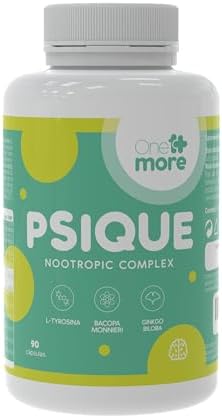Nootropico Natural Potente | Memoria · Concentración · Energía | 17 Ingredientes | 90 Cápsulas | L Tirosina + Ginkgo Biloba + Bacopa Monnieri + L Teanina + Vitaminas