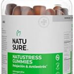 NATUSURE - NatuStress Gummies – Ashwagandha, Vitaminas B6 y B12 sabor cereza - Apoya la relajación y...